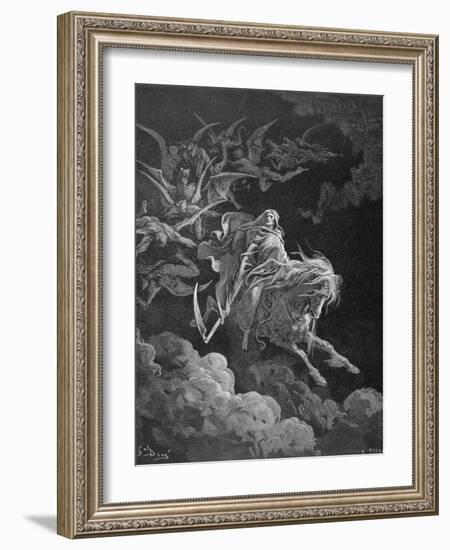 The Vision of Death, Engraved by Heliodore Joseph Pisan (1822-90) C.1868-Gustave Doré-Framed Giclee Print