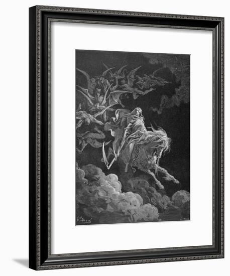 The Vision of Death, Engraved by Heliodore Joseph Pisan (1822-90) C.1868-Gustave Doré-Framed Giclee Print