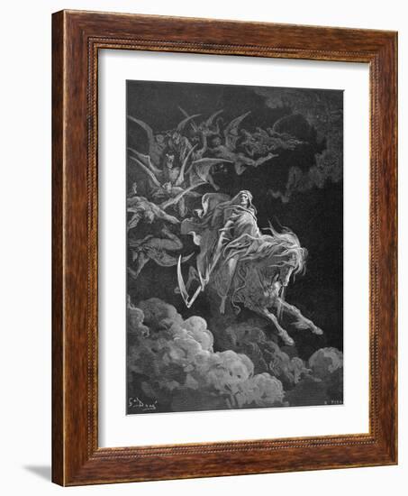 The Vision of Death, Engraved by Heliodore Joseph Pisan (1822-90) C.1868-Gustave Doré-Framed Giclee Print