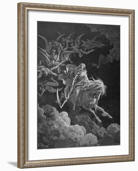 The Vision of Death, Engraved by Heliodore Joseph Pisan (1822-90) C.1868-Gustave Doré-Framed Giclee Print