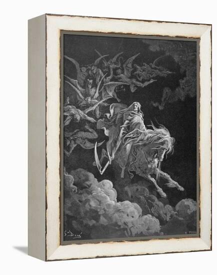 The Vision of Death, Engraved by Heliodore Joseph Pisan (1822-90) C.1868-Gustave Doré-Framed Premier Image Canvas