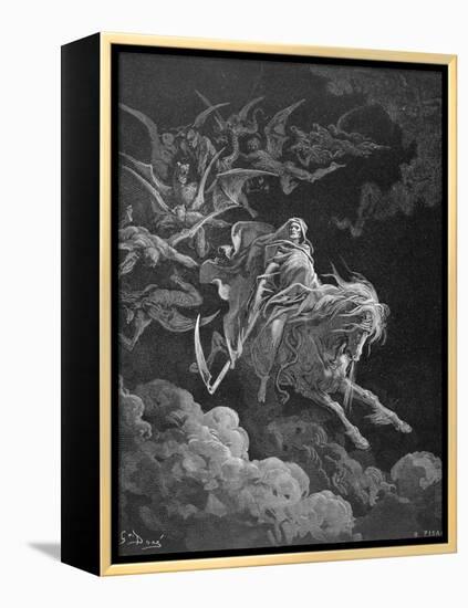 The Vision of Death, Engraved by Heliodore Joseph Pisan (1822-90) C.1868-Gustave Doré-Framed Premier Image Canvas