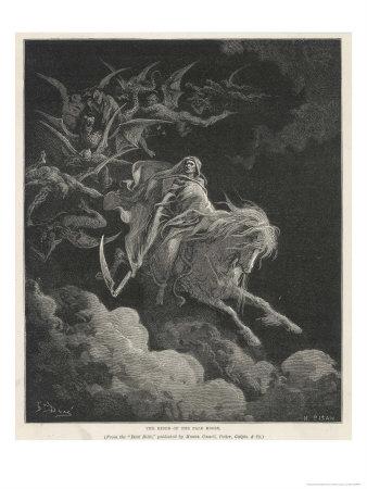 The Vision Of Death On A Pale Horse Giclee Print Gustave Dore Art Com