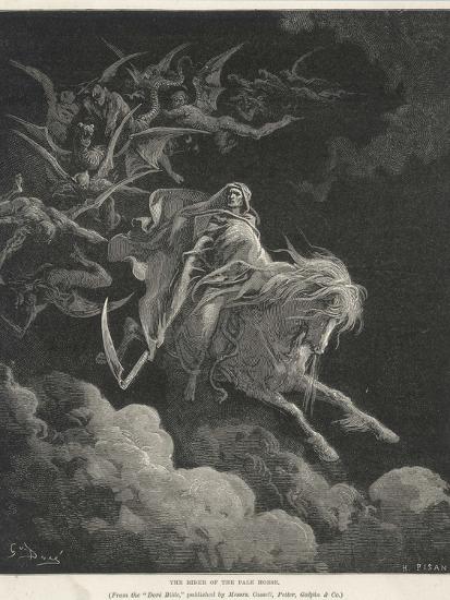 The Vision Of Death On A Pale Horse Giclee Print Gustave Dore Art Com