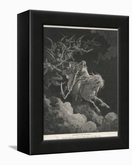 The Vision of Death on a Pale Horse-Gustave Doré-Framed Premier Image Canvas