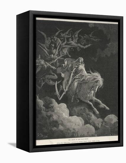 The Vision of Death on a Pale Horse-Gustave Doré-Framed Premier Image Canvas
