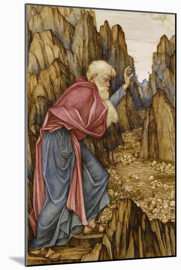 The Vision of Ezekiel: the Valley of Dry Bones-John Roddam Spencer Stanhope-Mounted Giclee Print