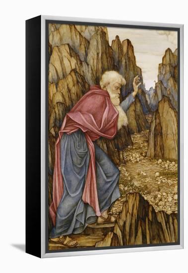 The Vision of Ezekiel: the Valley of Dry Bones-John Roddam Spencer Stanhope-Framed Premier Image Canvas