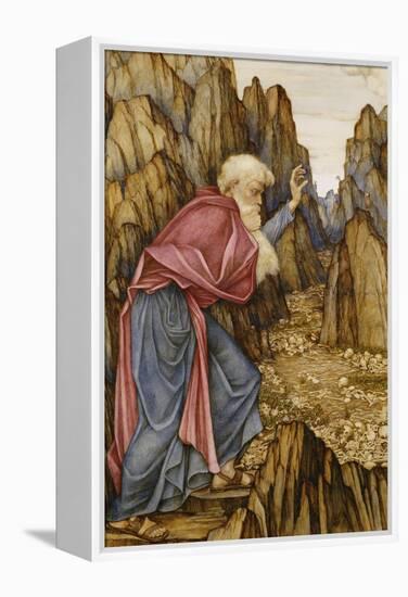 The Vision of Ezekiel: the Valley of Dry Bones-John Roddam Spencer Stanhope-Framed Premier Image Canvas