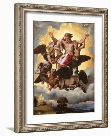 The Vision of Ezekiel-Raffaello Sanzio-Framed Giclee Print