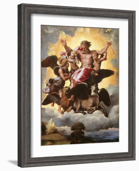 The Vision of Ezekiel-Raffaello Sanzio-Framed Giclee Print