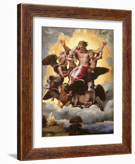 The Vision of Ezekiel-Raffaello Sanzio-Framed Giclee Print