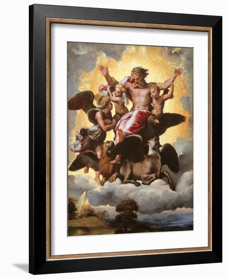 The Vision of Ezekiel-Raffaello Sanzio-Framed Giclee Print