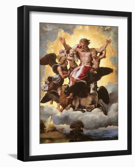 The Vision of Ezekiel-Raffaello Sanzio-Framed Giclee Print