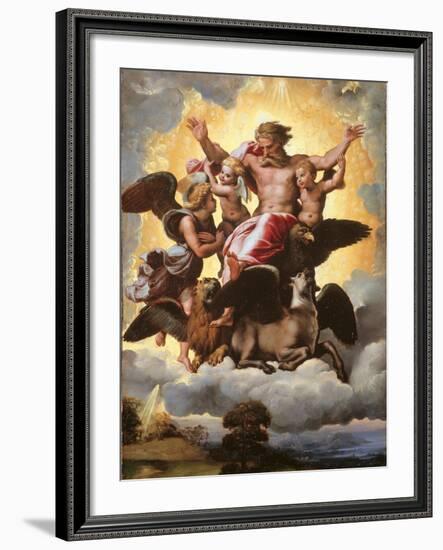 The Vision of Ezekiel-Raffaello Sanzio-Framed Giclee Print