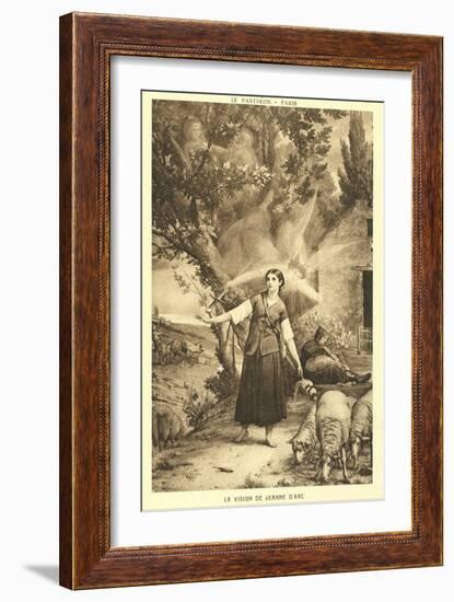 The Vision of Jeanne d'Arc-null-Framed Art Print