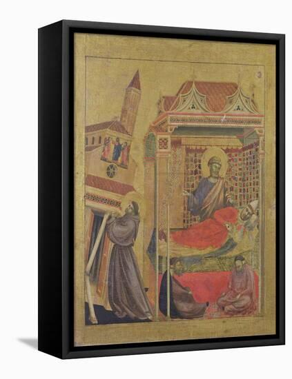 The Vision of Pope Innocent III, circa 1295-1300-Giotto di Bondone-Framed Premier Image Canvas