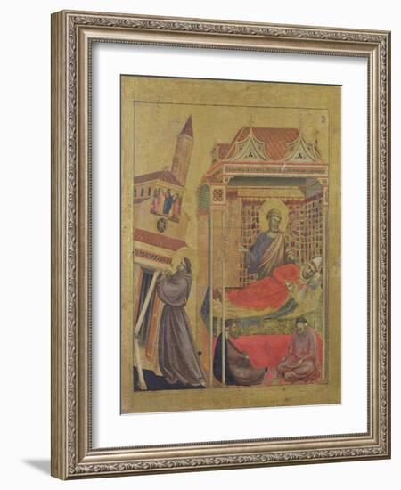 The Vision of Pope Innocent III, circa 1295-1300-Giotto di Bondone-Framed Giclee Print