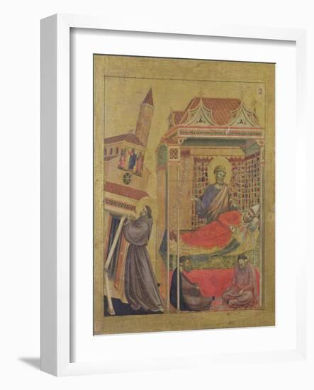 The Vision of Pope Innocent III, circa 1295-1300-Giotto di Bondone-Framed Giclee Print