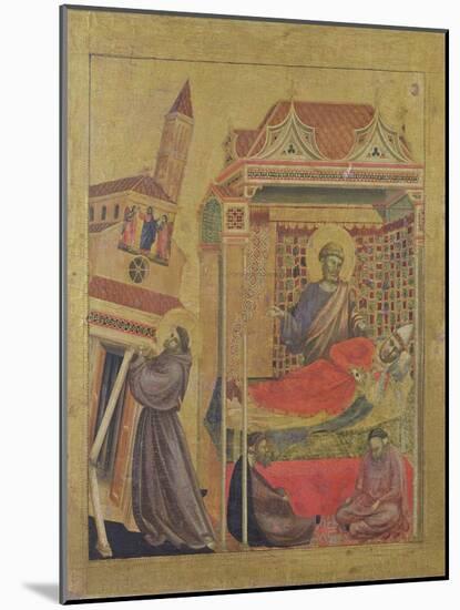 The Vision of Pope Innocent III, circa 1295-1300-Giotto di Bondone-Mounted Giclee Print