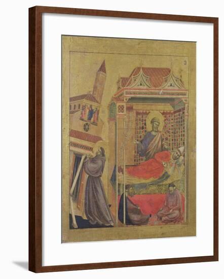 The Vision of Pope Innocent III, circa 1295-1300-Giotto di Bondone-Framed Giclee Print