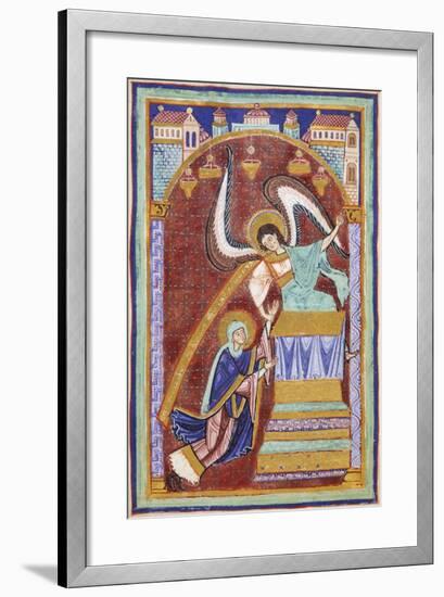 The Vision of Saint Aldegonde, Miniature from Life and Miracles of Saint Amand-null-Framed Giclee Print