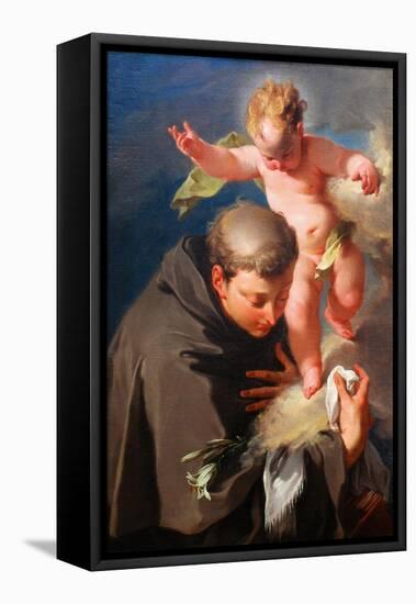 The Vision of Saint Anthony of Padua C.1730-Giovanni Battista Pittoni-Framed Premier Image Canvas