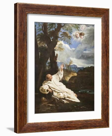 The Vision of Saint Bruno-Pier Francesco Mola-Framed Giclee Print