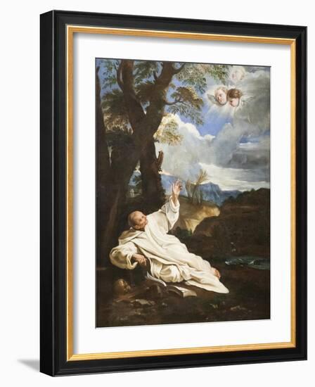 The Vision of Saint Bruno-Pier Francesco Mola-Framed Giclee Print