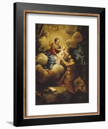 The Vision of Saint Francis, 1640S-Pietro da Cortona-Framed Giclee Print