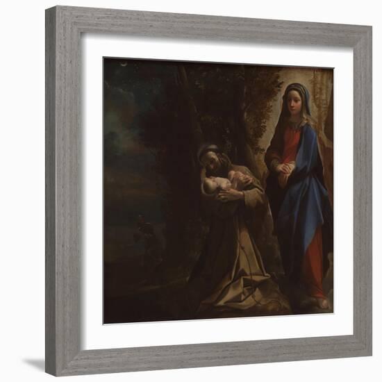 The Vision of Saint Francis, Ca 1586-Lodovico Carracci-Framed Giclee Print