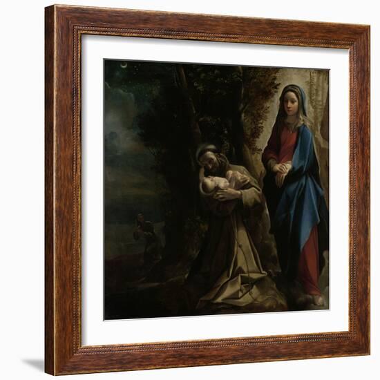 The Vision of Saint Francis of Assisi, 1585-Lodovico Carracci-Framed Giclee Print