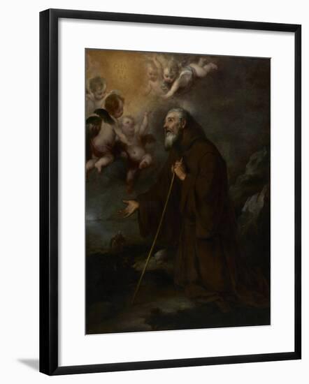 The Vision of Saint Francis of Paola, c.1670-Bartolome Esteban Murillo-Framed Giclee Print