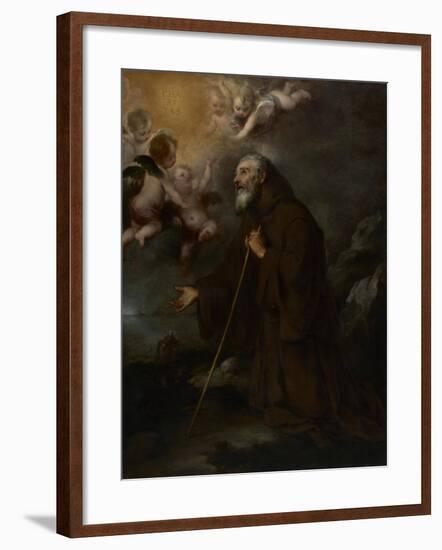 The Vision of Saint Francis of Paola, c.1670-Bartolome Esteban Murillo-Framed Giclee Print