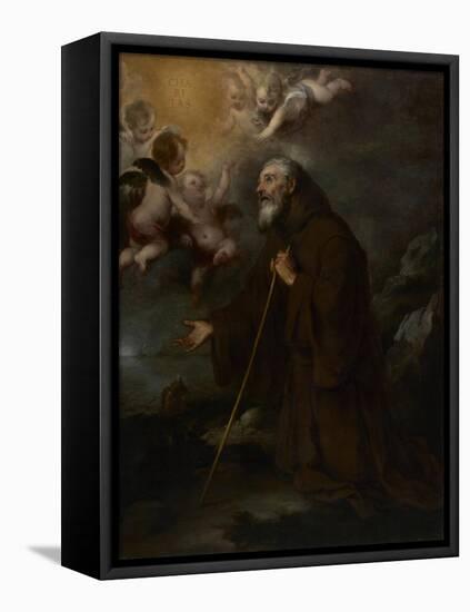 The Vision of Saint Francis of Paola, c.1670-Bartolome Esteban Murillo-Framed Premier Image Canvas