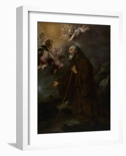 The Vision of Saint Francis of Paola, c.1670-Bartolome Esteban Murillo-Framed Giclee Print