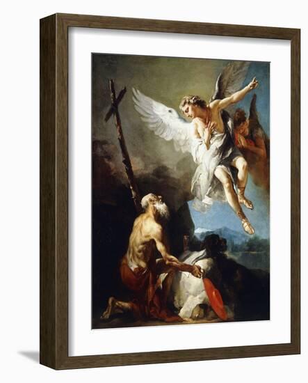 The Vision of Saint Jerome, C.1720-22-Giovanni Battista Tiepolo-Framed Giclee Print