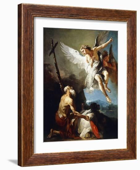 The Vision of Saint Jerome, C.1720-22-Giovanni Battista Tiepolo-Framed Giclee Print