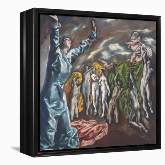 The Vision of Saint John, c.1608–14-El Greco-Framed Premier Image Canvas