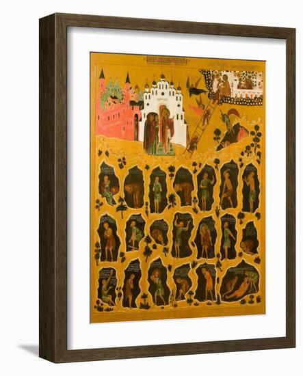 The Vision of Saint John Climacus, 16th Century-null-Framed Giclee Print