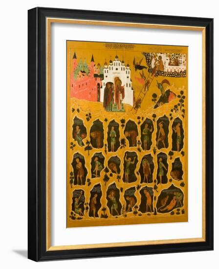 The Vision of Saint John Climacus, 16th Century-null-Framed Giclee Print