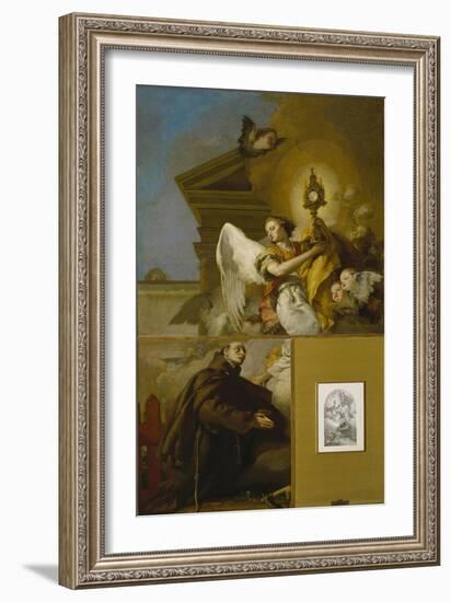 The Vision of Saint Paschal Baylon, 1767-1769-Giambattista Tiepolo-Framed Giclee Print