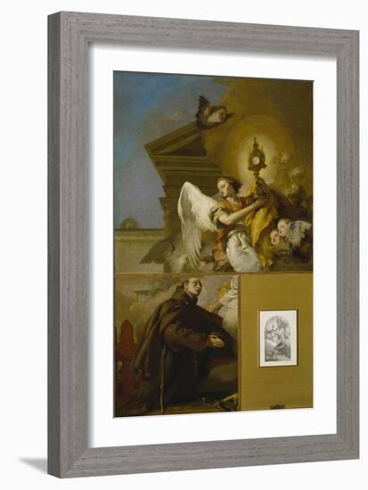 The Vision of Saint Paschal Baylon, 1767-1769-Giambattista Tiepolo-Framed Giclee Print