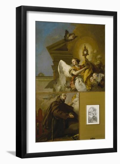 The Vision of Saint Paschal Baylon, 1767-1769-Giambattista Tiepolo-Framed Giclee Print