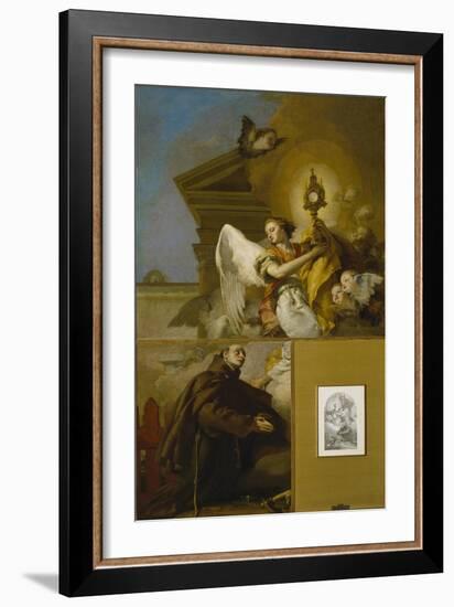 The Vision of Saint Paschal Baylon, 1767-1769-Giambattista Tiepolo-Framed Giclee Print