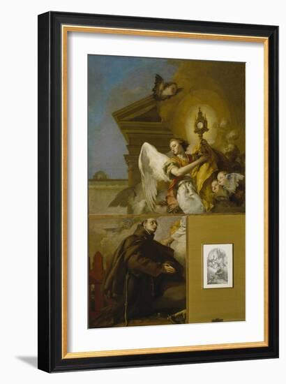 The Vision of Saint Paschal Baylon, 1767-1769-Giambattista Tiepolo-Framed Giclee Print