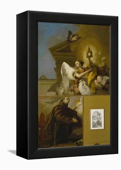 The Vision of Saint Paschal Baylon, 1767-1769-Giambattista Tiepolo-Framed Premier Image Canvas