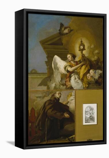 The Vision of Saint Paschal Baylon, 1767-1769-Giambattista Tiepolo-Framed Premier Image Canvas