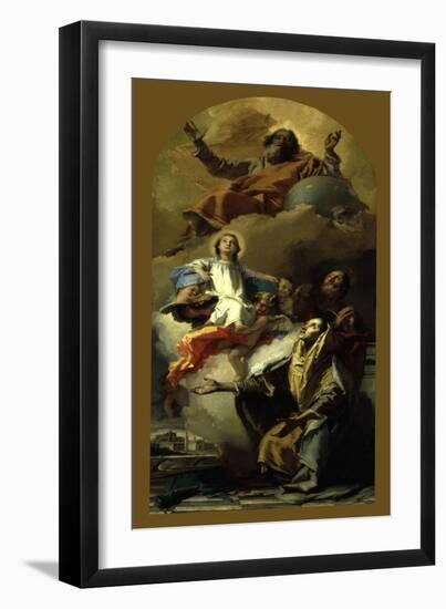 The Vision of St. Anne-Giovanni Battista Tiepolo-Framed Giclee Print