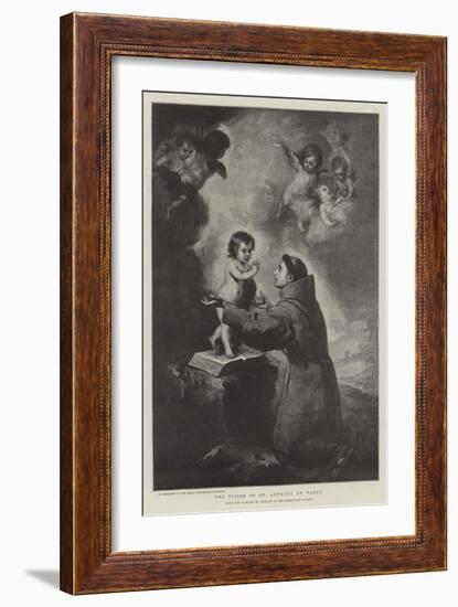 The Vision of St Anthony of Padua-Bartolome Esteban Murillo-Framed Giclee Print